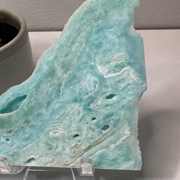 Beautiful Blue Hemimorphite Slice/Slab - Picture 5 of 10
